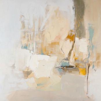 Brown abstract painting